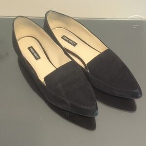 Nine West Black Pointed Flats